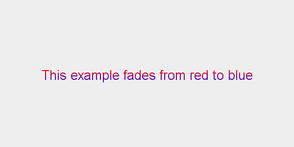 Example: Red to Blue